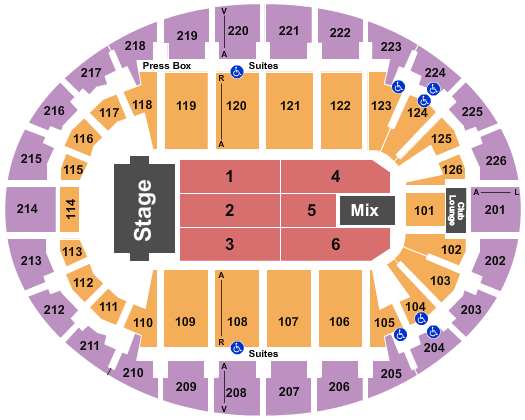 SNHU Arena Trans-Siberian Orchestra Seating Chart